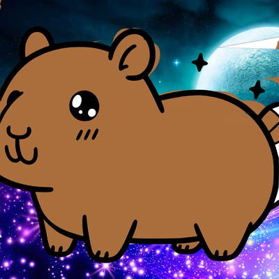 cute kawaii capybara