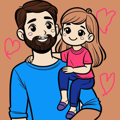 father and daughter
