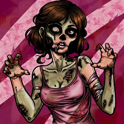 realistic zombie girl