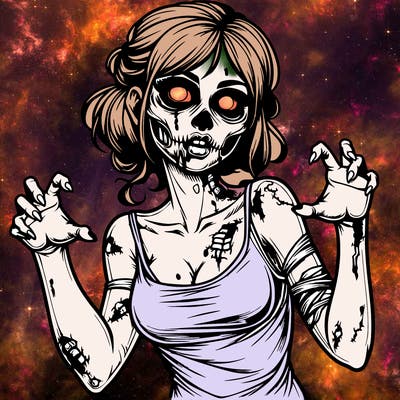 realistic zombie girl
