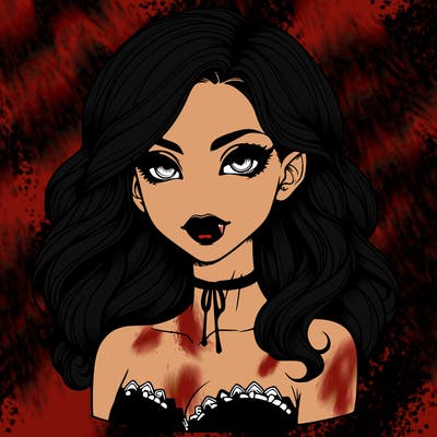 vampire girl realistic