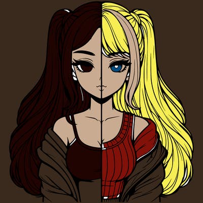 realistic girl split