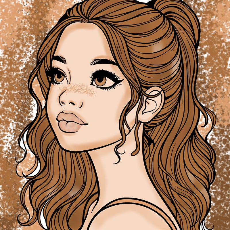 beautiful realistic girl