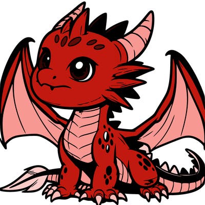 fierce baby night dragon