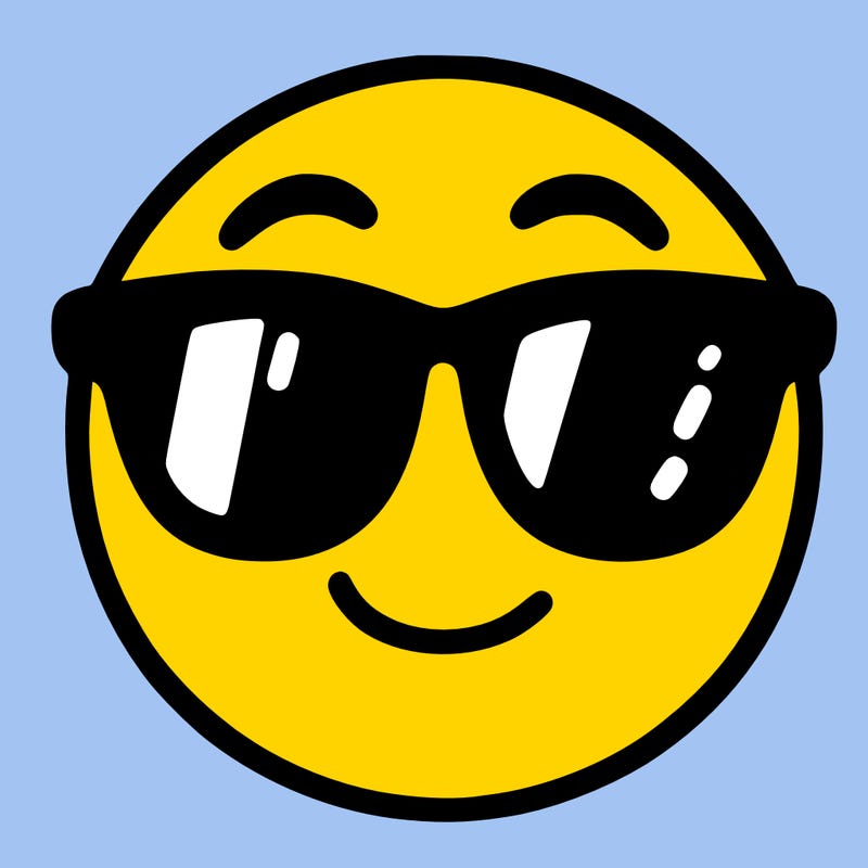 emoji with sunglasses
