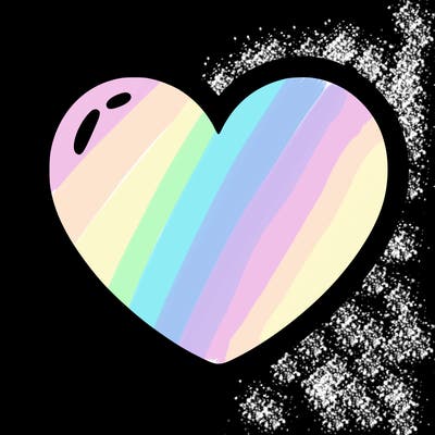 a blank heart