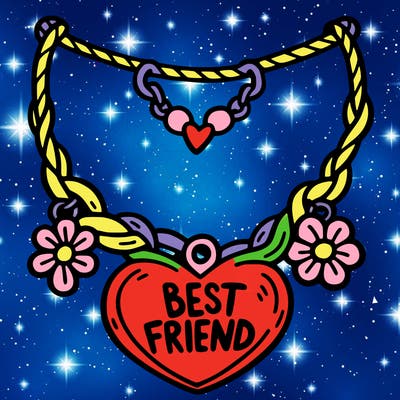 best friend necklace