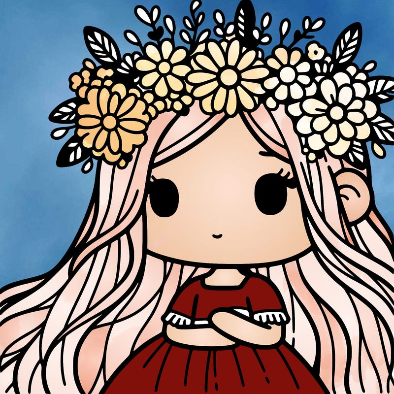 girl with flower crown