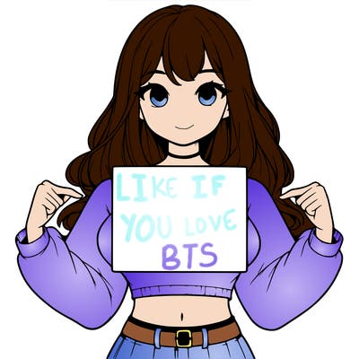 girl holding a blank sign in a long sleeve crop top