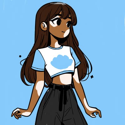 girl in a cute crop top