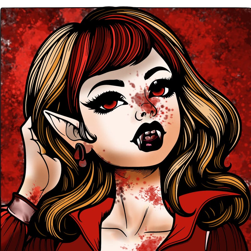 vampire girl realistic