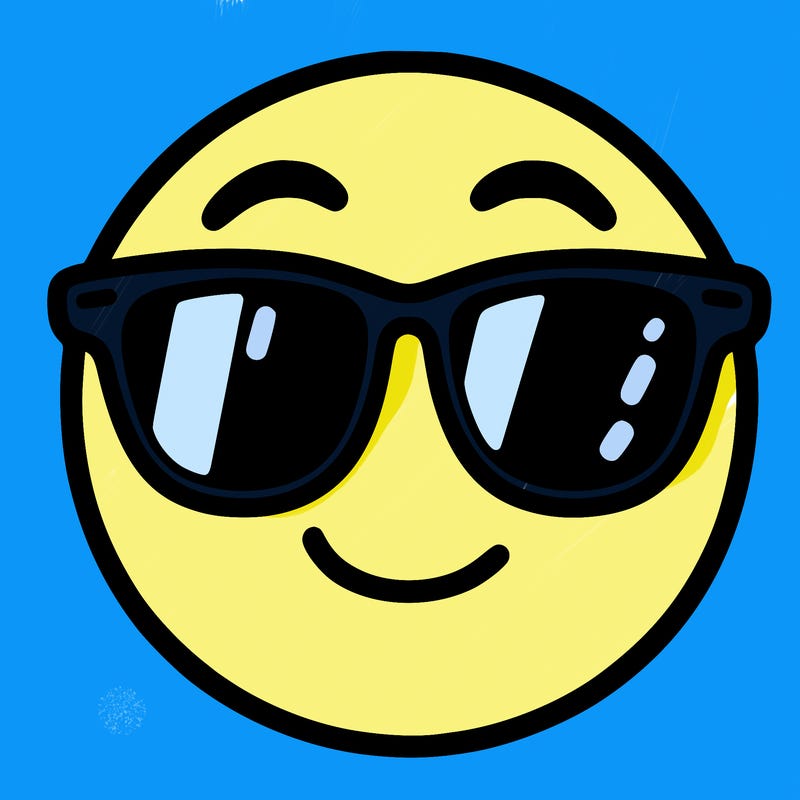 emoji with sunglasses