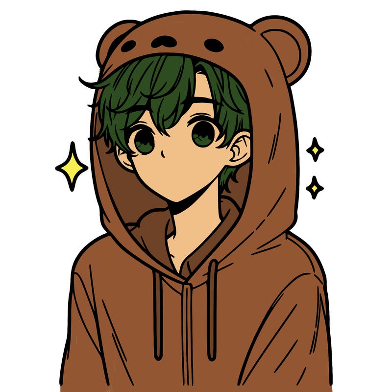 a 17 year old boy in a cute animal hoodie