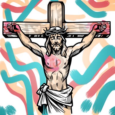 jesus on the cross dieing for our sins