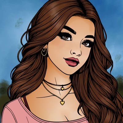 detailed realistic girl