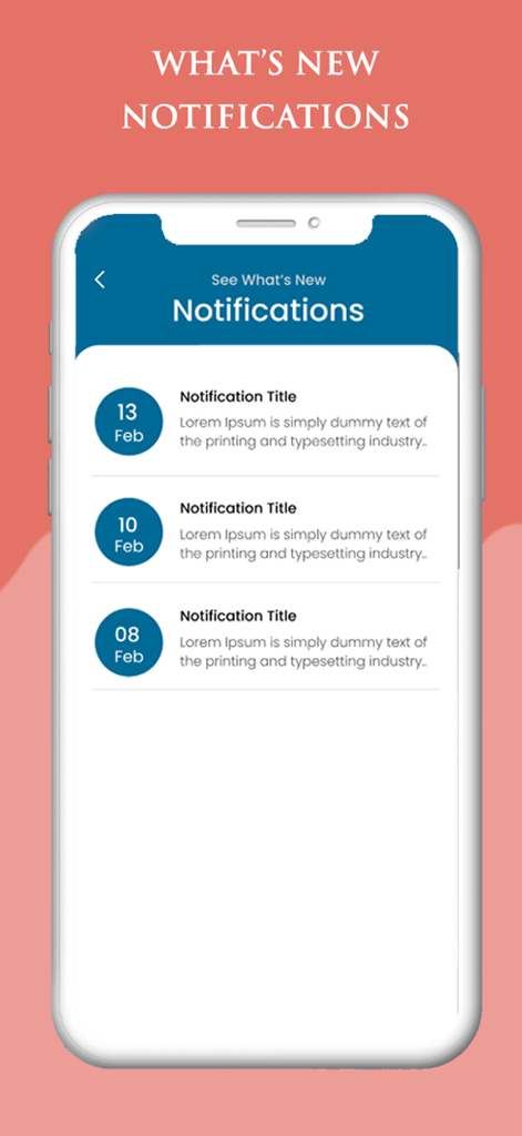 Smart Build mobile app notifications screen displaying a list of project updates and news for contractors