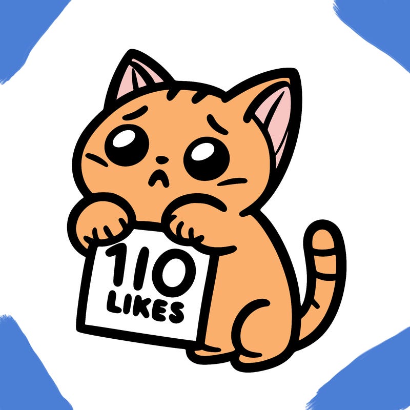 a cat begging for 10 likes