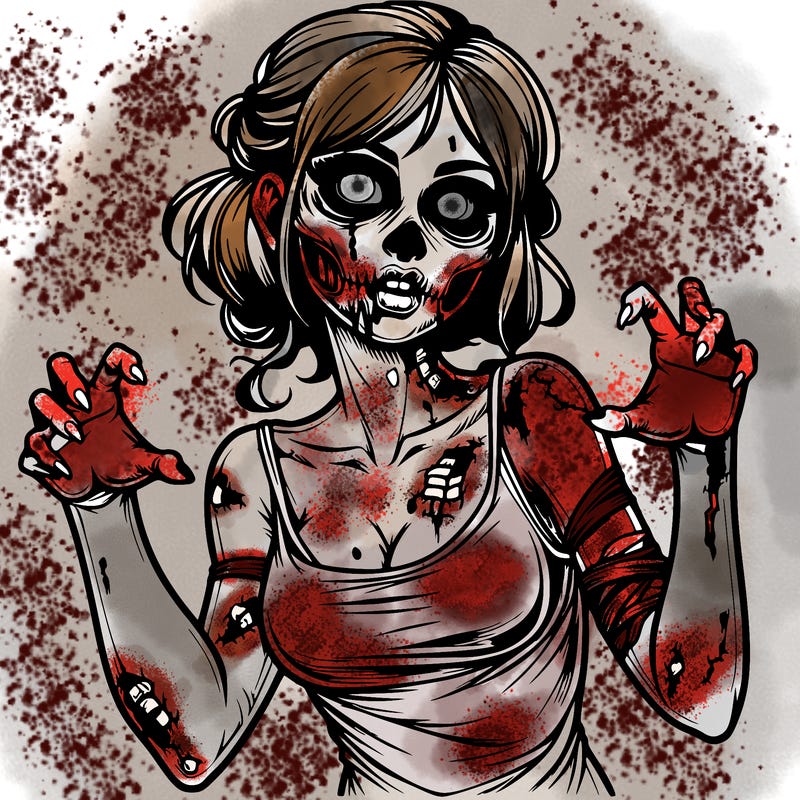 realistic zombie girl
