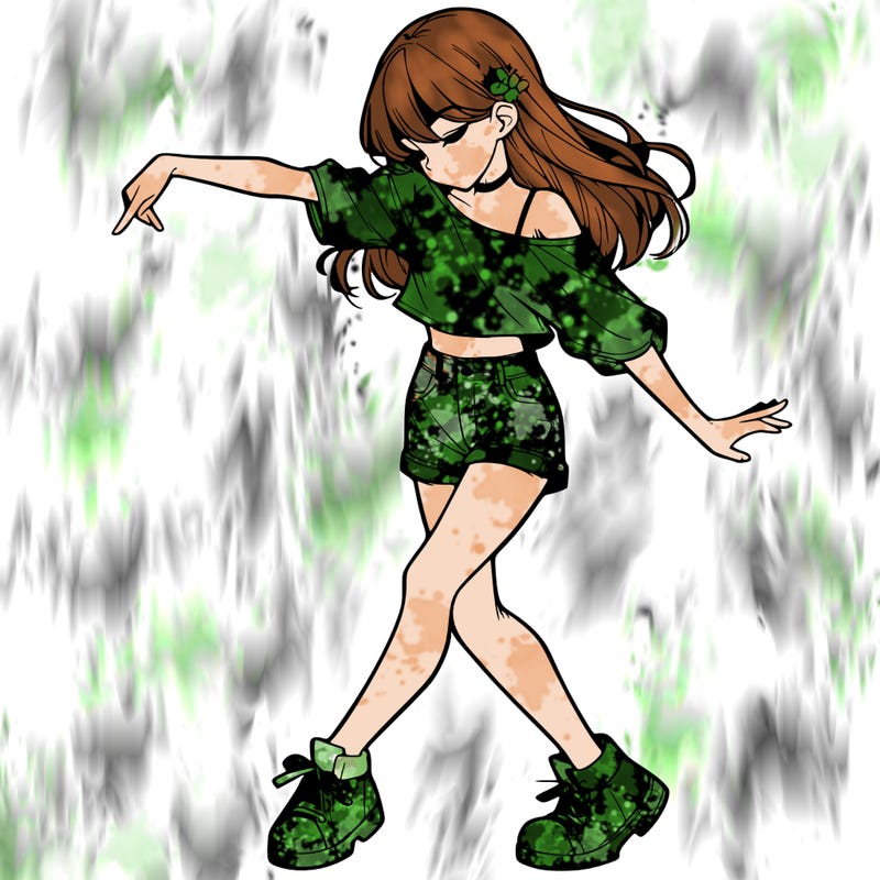 realistic girl danceing
