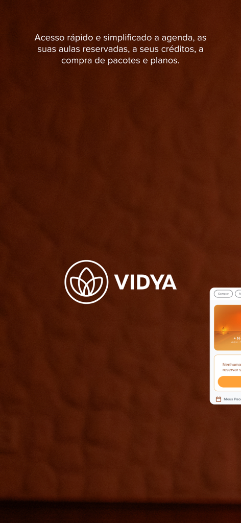 Vidya studio - ヨガクラスの予約とスケジュール管理のためのVidya Studioアプリのインターフェース