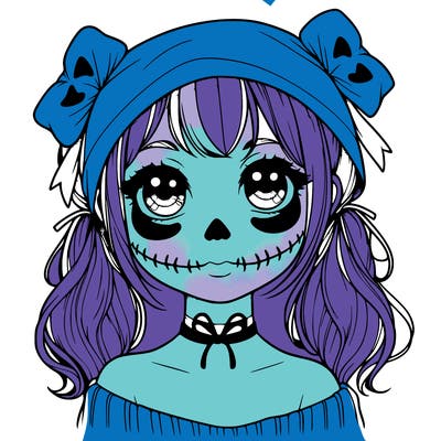 realistic girl halloween