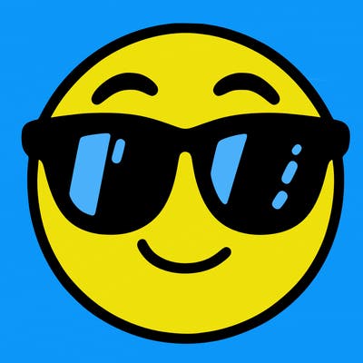 emoji with sunglasses