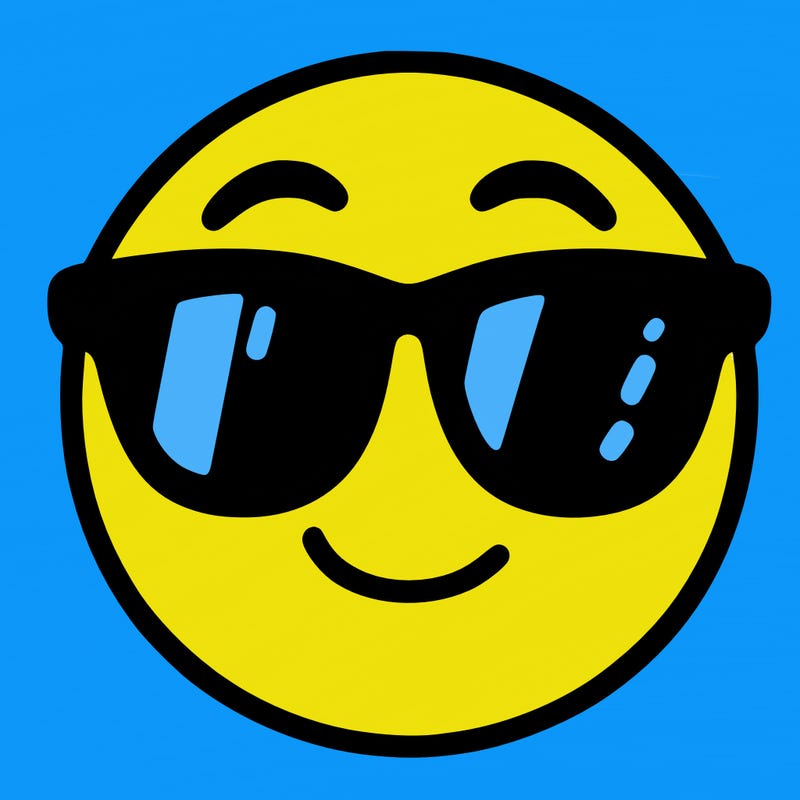 emoji with sunglasses