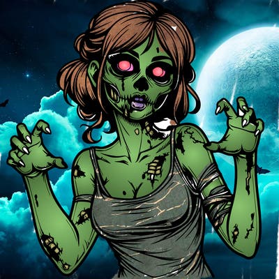 realistic zombie girl