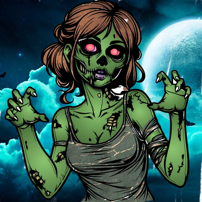 realistic zombie girl