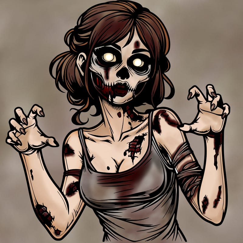 realistic zombie girl