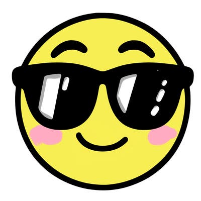 emoji with sunglasses