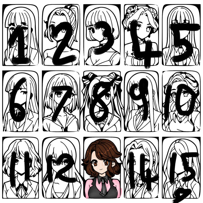 girls that look diffrent anime