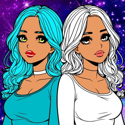 realistic twin sisters