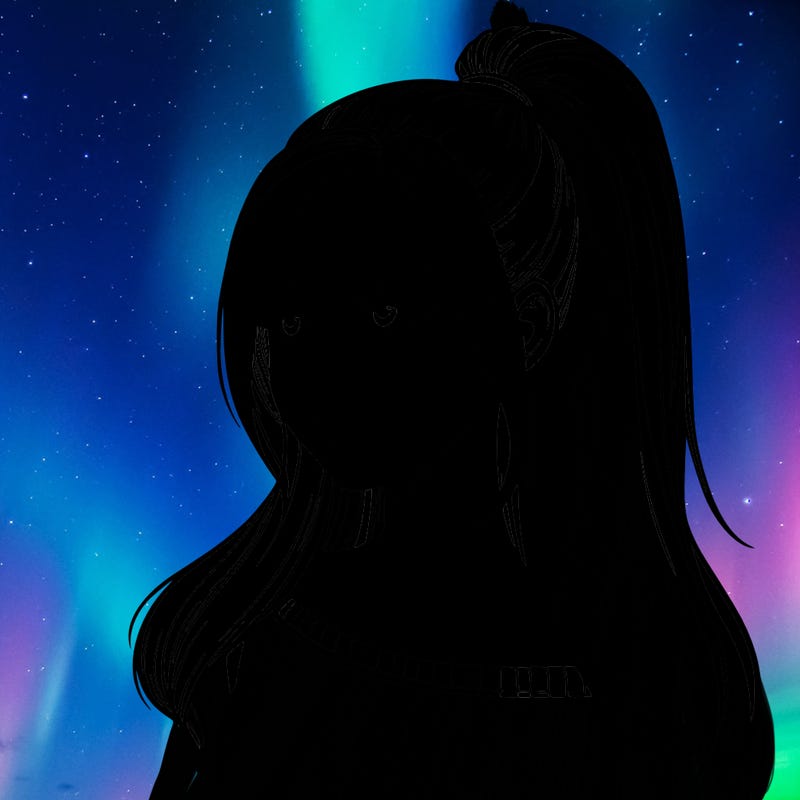 realistic girl with a high ponytail