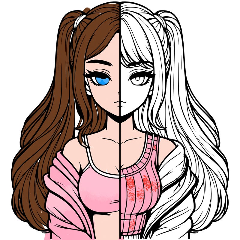 realistic girl split