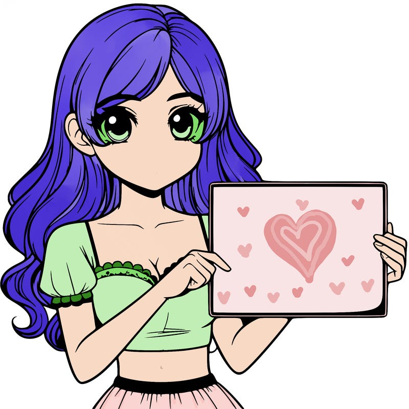 realistic pretty girl holding blank sign