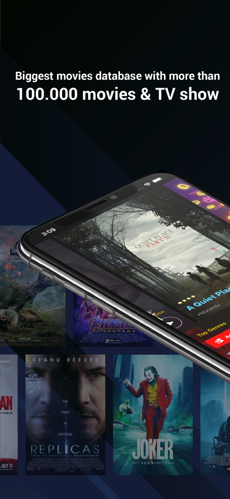Soap.2Days mobile app screen displaying a large collection of movie posters and TV shows