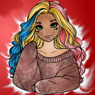 a beautiful girl in a big sweatshirt