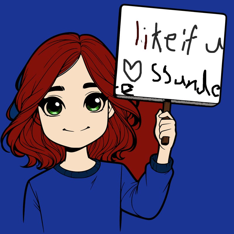 realistic girl holding up a sign