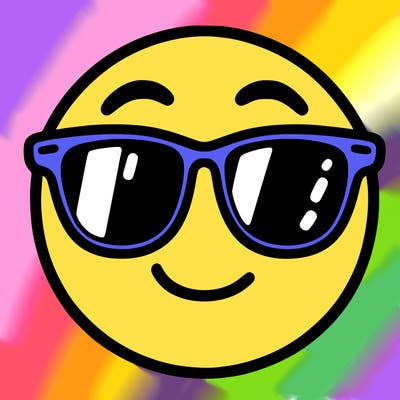 emoji with sunglasses