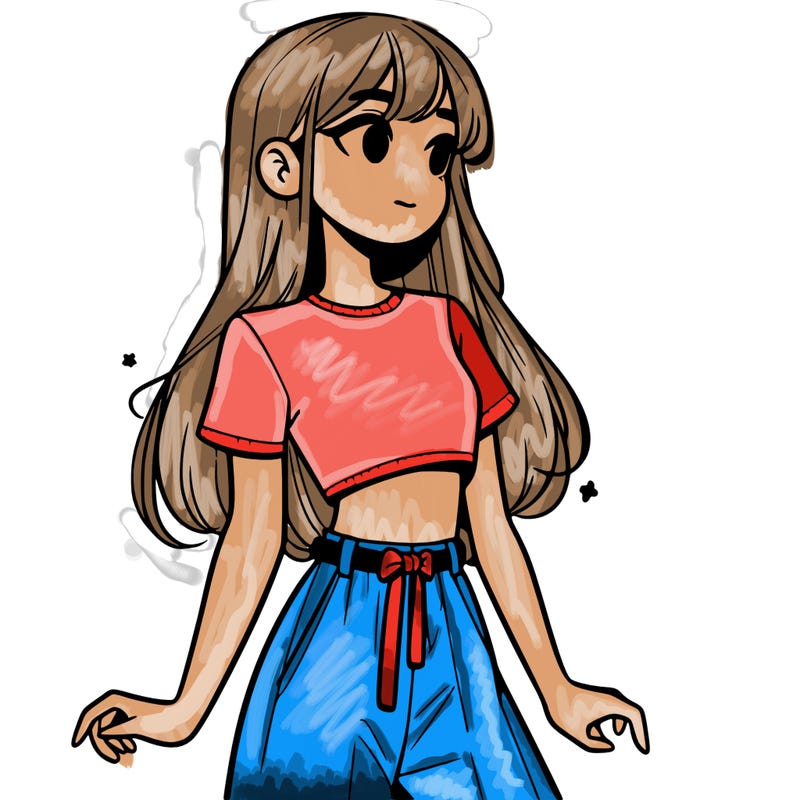 girl in a cute crop top