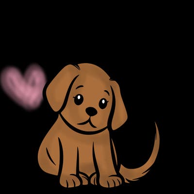 a puppy that says 5 like maybe