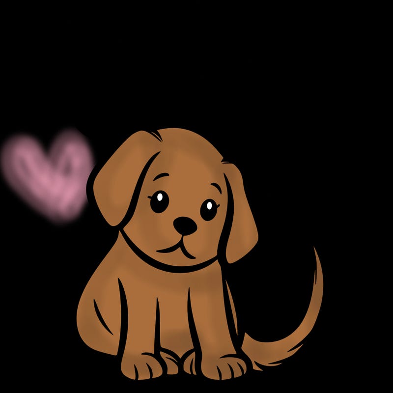 a puppy that says 5 like maybe