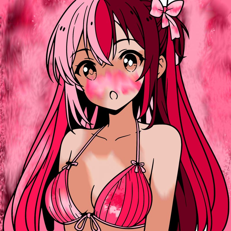 anime girl in bikini