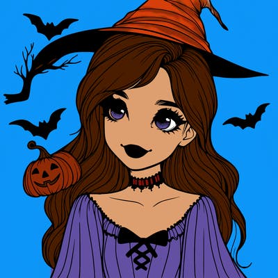 halloween realistic girl