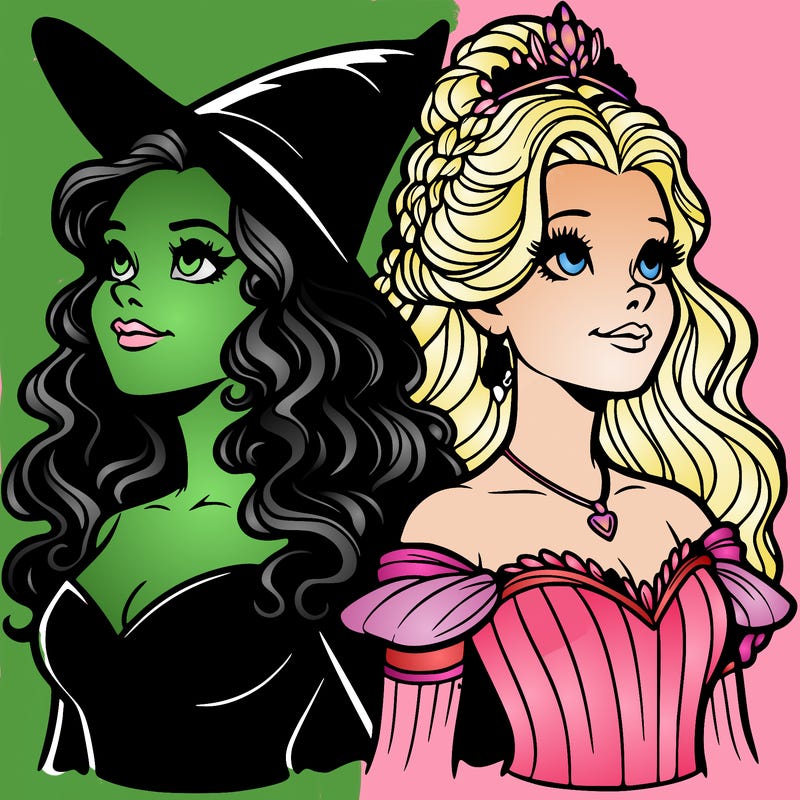 'elphaba and glinda (realistic)