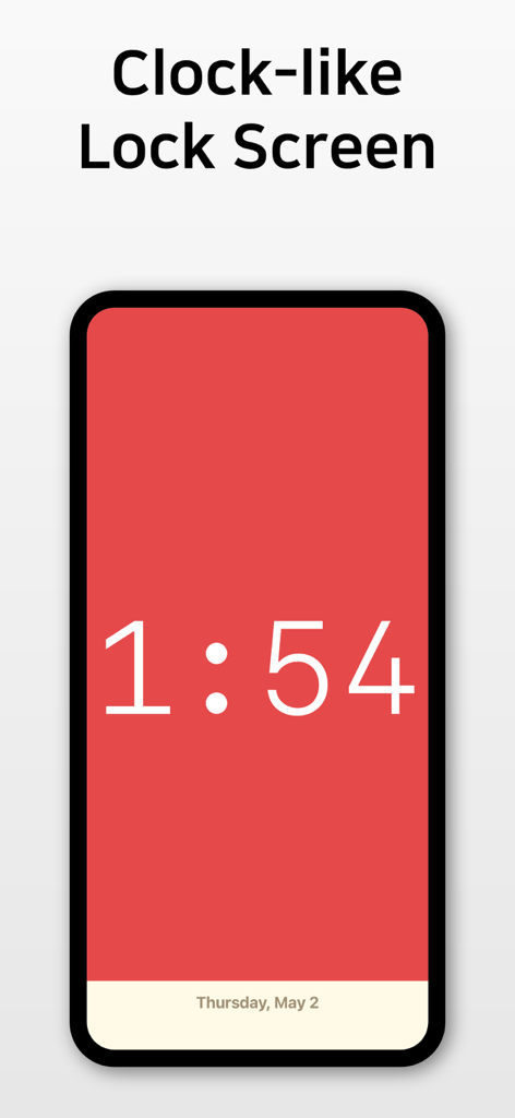 Clock Vault - My Secret Album! - Digital clock interface of the Clock Vault secret album app used as a decoy lock screen