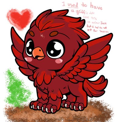 a cute small griffin