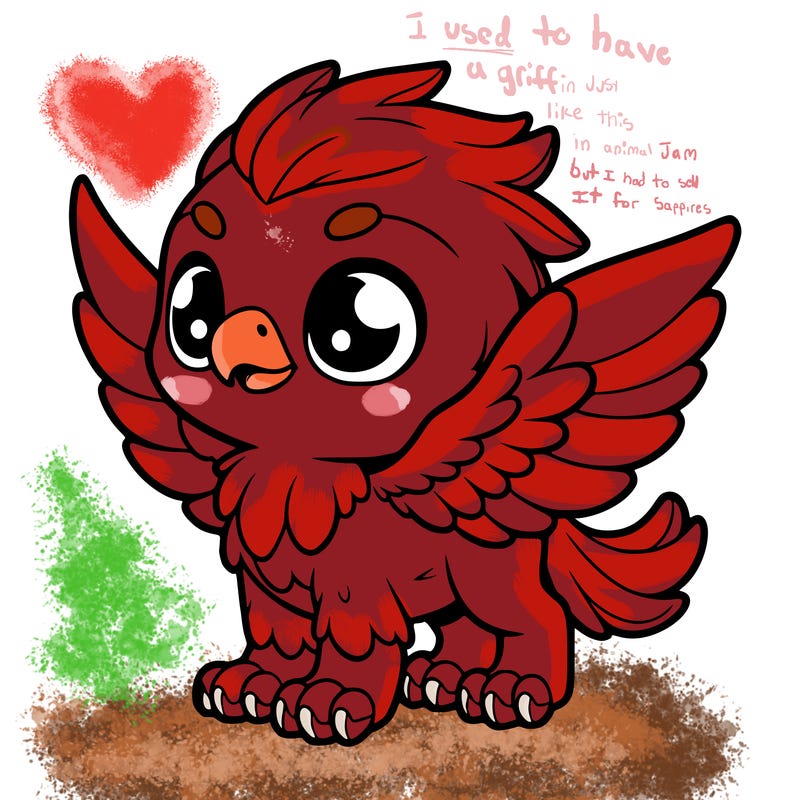 a cute small griffin