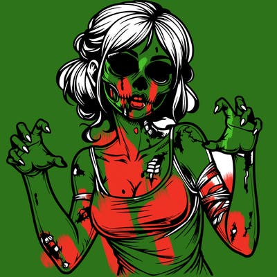 realistic zombie girl